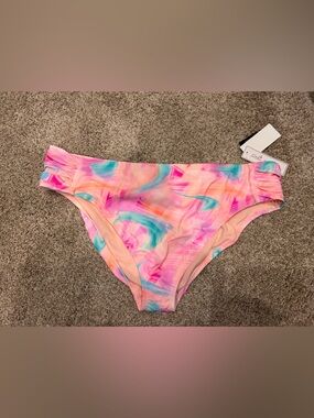 Salt + Cove Pink Multicolor Swirl Bikini Bottom
